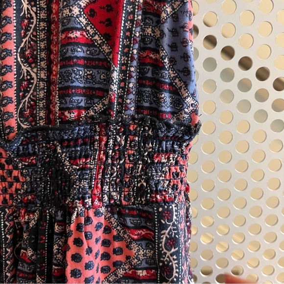 Roxy Sleeveless Cut out Dress Size M in Purple/Red Print GUC - Picture 4 of 10